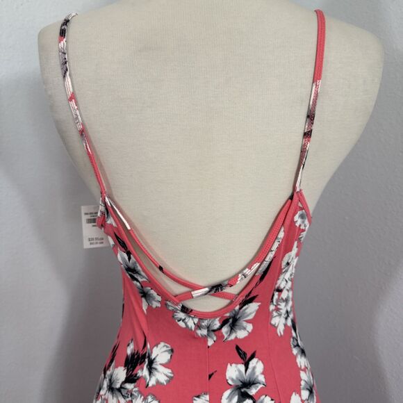 Hollister Mini Dress Womens Small Floral Babydoll Cottagecore 90s Y2K - Picture 5 of 9